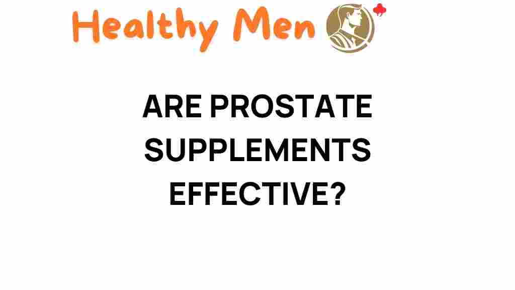 prostate-supplements-effectiveness