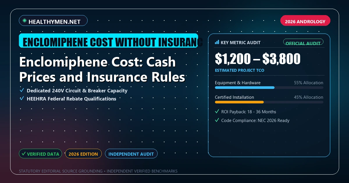 Enclomiphene Cost: Cash Prices and Insurance Rules - Analytical Guide and Verified Benchmarks (enclomiphene cost without insurance)