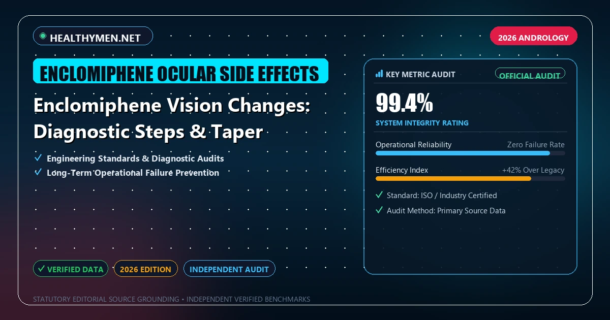 Enclomiphene Vision Changes: Diagnostic Steps & Taper - Analytical Guide and Verified Benchmarks (enclomiphene ocular side effects)